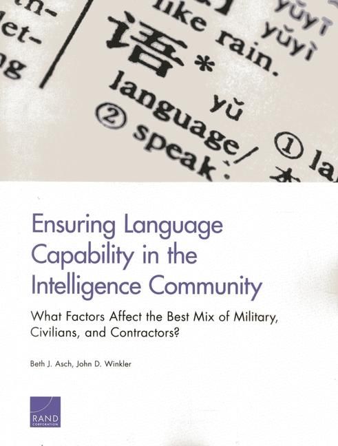 Produktbild: Ensuring Language Capability in the Intelligence Community