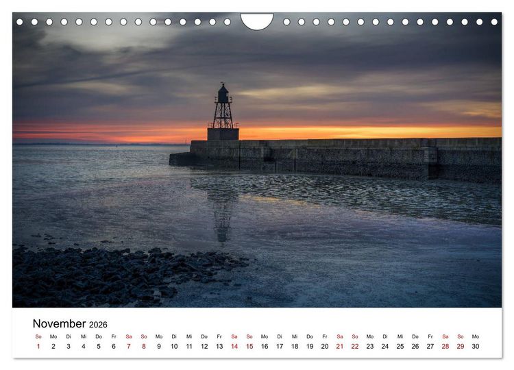 Produktbild: Wilhelmshaven und Umland - Idyllische Motive von H&auml;fen, Meer und Landschaft (Wandkalender 2026 DIN A4 quer), CALVENDO Monatskalender