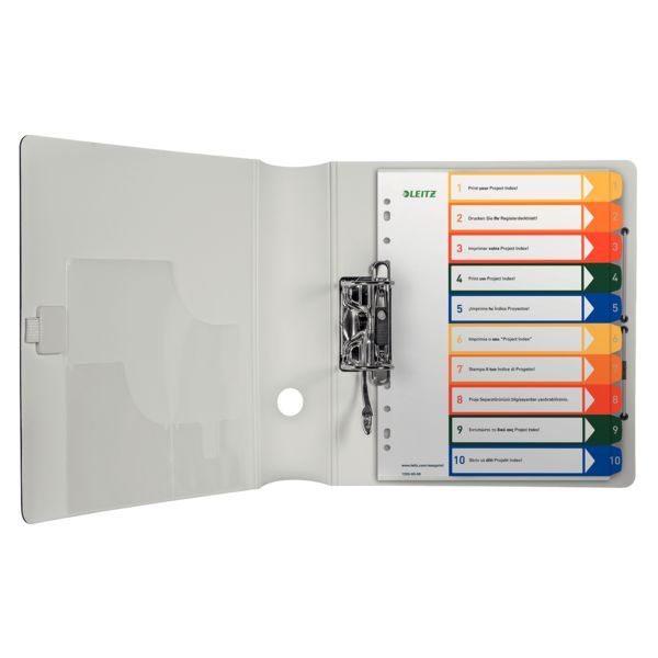 Produktbild: LEITZ&reg; Register Vollformat &uuml;berbreit farbig, 1-10 10teilig