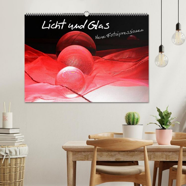Produktbild: Licht und Glas - Neue Fotoimpressionen (Wandkalender 2026 DIN A2 quer), CALVENDO Monatskalender