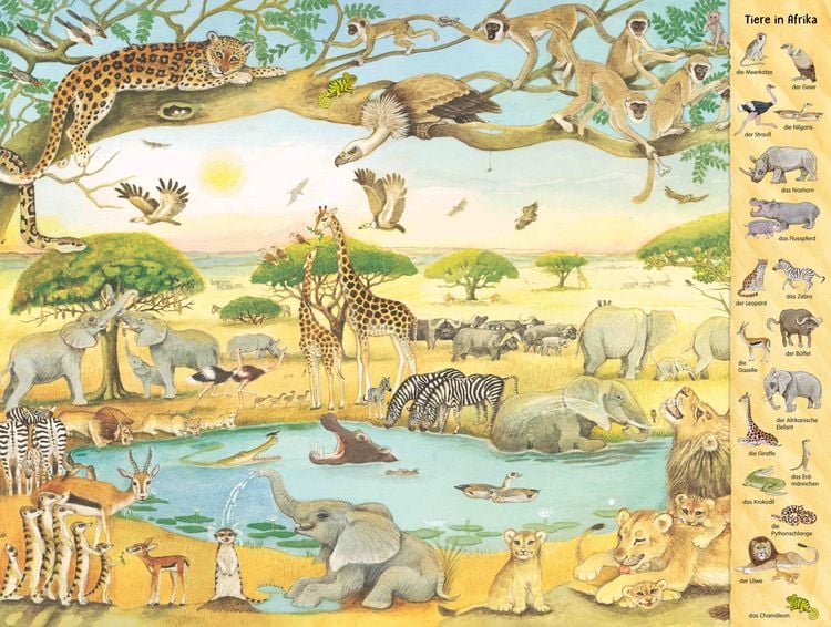 Produktbild: Riesen-Wimmelbuch: Das Riesen-Tiere-Wimmelbuch