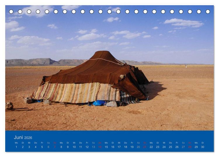 Produktbild: Farben Marokkos (Tischkalender 2026 DIN A5 quer), CALVENDO Monatskalender