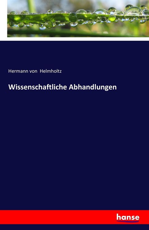 Produktbild: Wissenschaftliche Abhandlungen