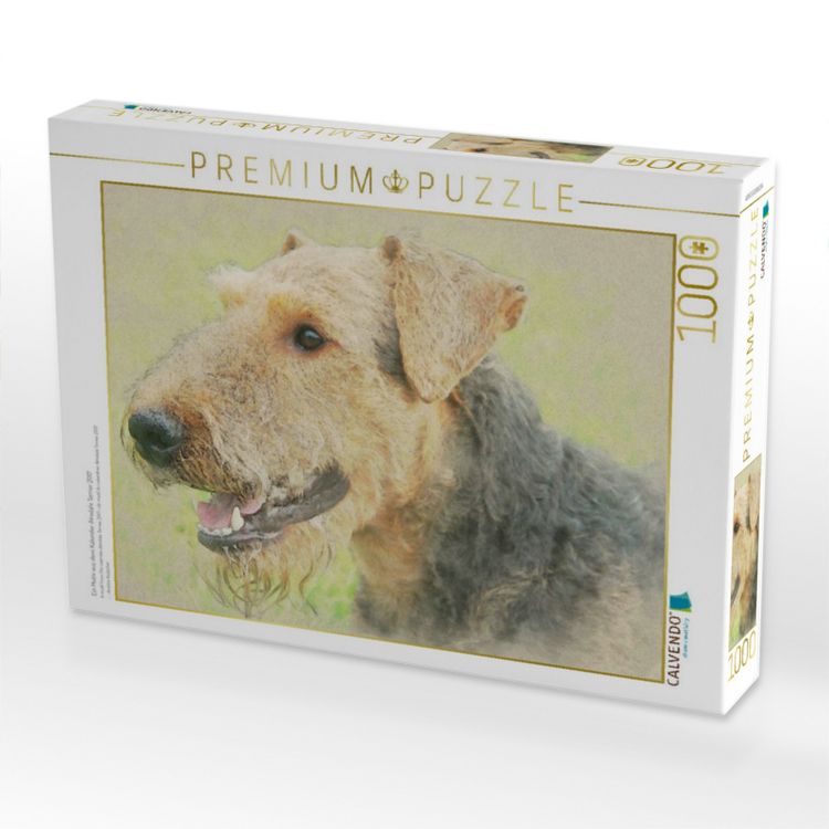 Produktbild: CALVENDO Puzzle Ein Motiv aus dem Kalender Airedale Terrier 2017 | 1000 Teile Lege-Gr&ouml;&szlig;e 64x48cm Foto-Puzzle f&uuml;r gl&uuml;ckliche Stunden