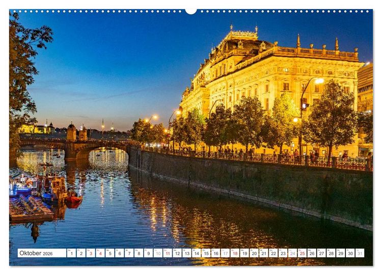 Produktbild: Tschechische Republik - Prag (hochwertiger Premium Wandkalender 2026 DIN A2 quer), Kunstdruck in Hochglanz