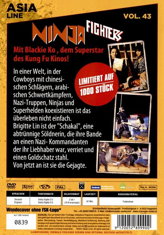 Produktbild: Ninja Fighters - Ein Kampf bis zum Untergang - Limitiert auf 1000 St&uuml;ck (Asia Line Vol. 43)