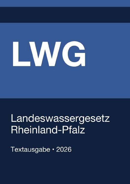 Produktbild: LWG - Landeswassergesetz Rheinland-Pfalz 2026