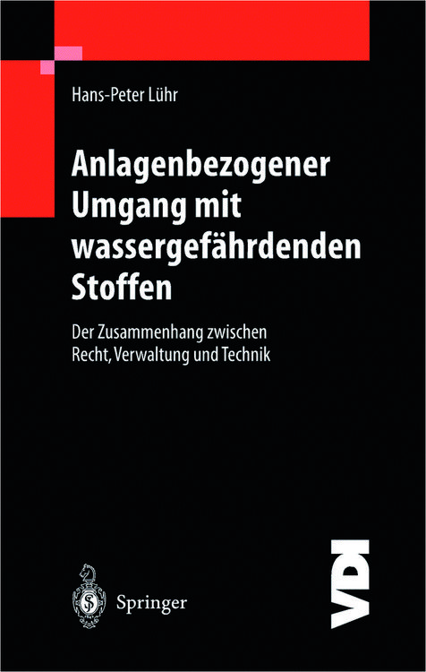 Produktbild: Anlagenbezogener Umgang mit wassergef&auml;hrdenden Stoffen