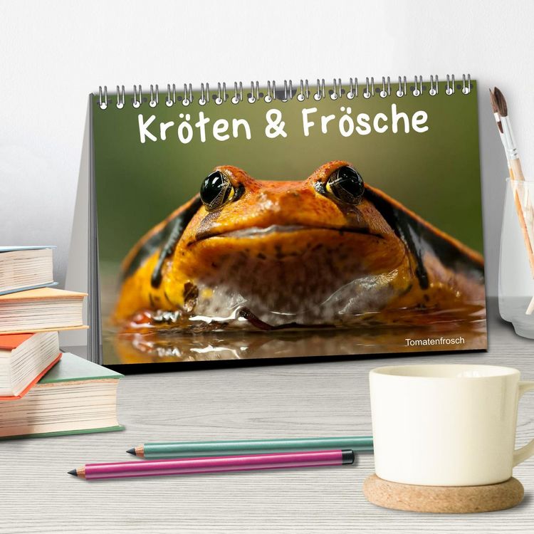 Produktbild: Kr&ouml;ten & Fr&ouml;sche (Tischkalender 2026 DIN A5 quer), CALVENDO Monatskalender