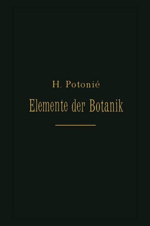 Produktbild: Elemente Der Botanik