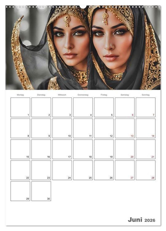 Produktbild: Frauen des Sultans (hochwertiger Premium Wandkalender 2026 DIN A2 hoch), Kunstdruck in Hochglanz