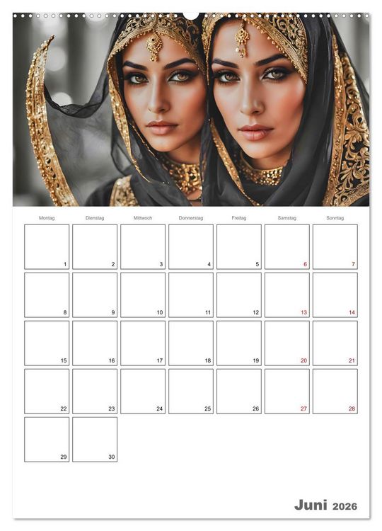 Produktbild: Frauen des Sultans (Wandkalender 2026 DIN A2 hoch), CALVENDO Monatskalender