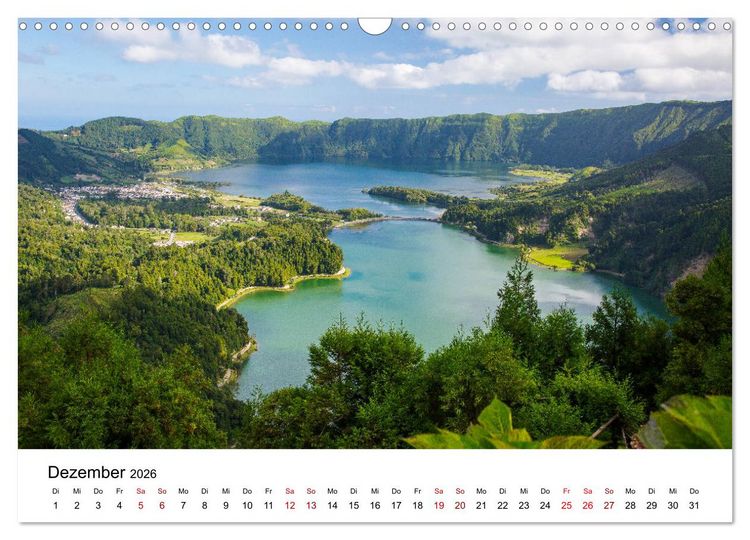 Produktbild: Azoren - Inseln im Atlantik (Wandkalender 2026 DIN A3 quer), CALVENDO Monatskalender