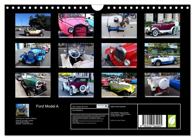Produktbild: Ford Model A (Wall Calendar 2026 DIN A4 landscape), CALVENDO 12 Month Wall Calendar