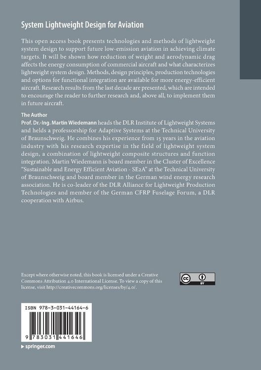 Produktbild: System Lightweight Design for Aviation