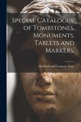 Produktbild: Special Catalogue of Tombstones, Monuments, Tablets and Markers.