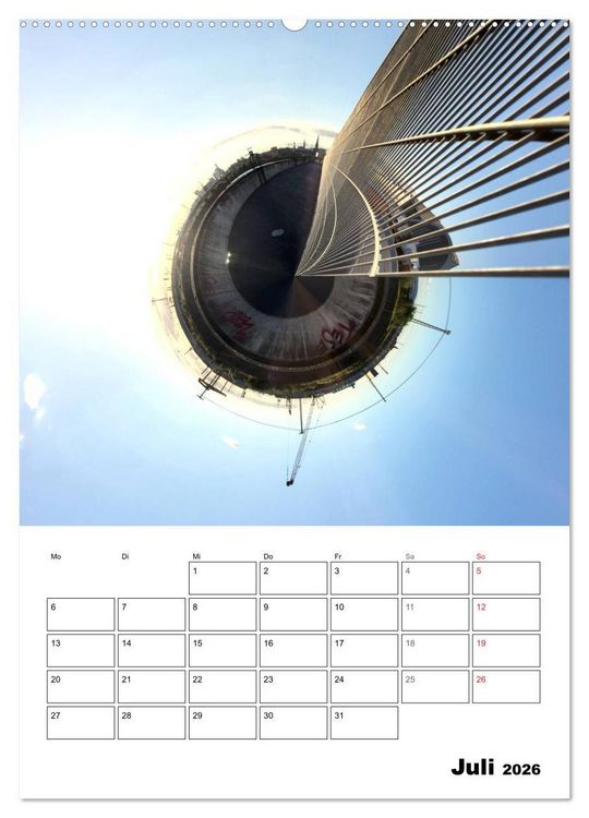 Produktbild: The tiny world of HAMBURG (Wandkalender 2026 DIN A2 hoch), CALVENDO Monatskalender