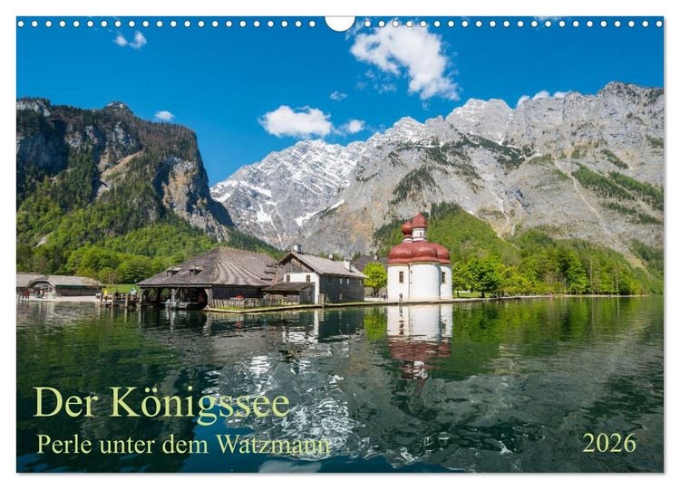 Produktbild: Der K&ouml;nigssee Perle unter dem Watzmann (Wandkalender 2026 DIN A3 quer), CALVENDO Monatskalender