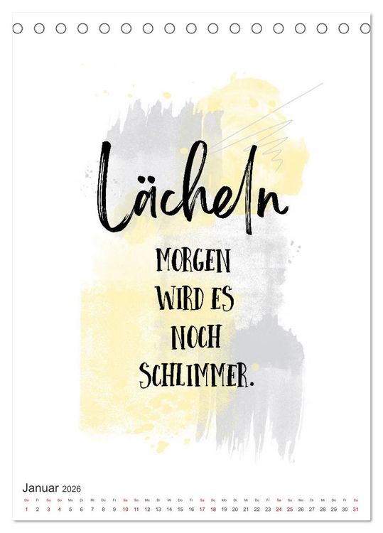 Produktbild: Mit Humor durch den Arbeitstag (Tischkalender 2026 DIN A5 hoch), CALVENDO Monatskalender