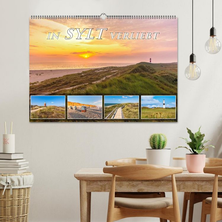 Produktbild: IN SYLT VERLIEBT (Wandkalender 2026 DIN A2 quer), CALVENDO Monatskalender