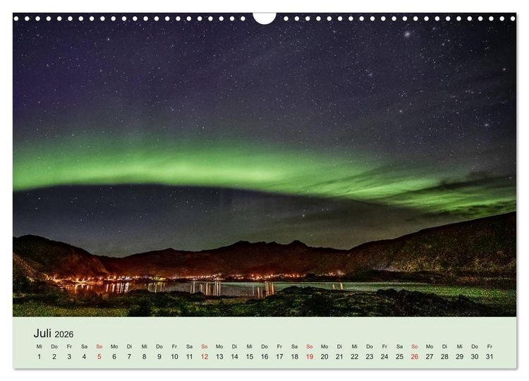 Produktbild: Norwegen - Mythos Nordlichter (Wandkalender 2026 DIN A3 quer), CALVENDO Monatskalender