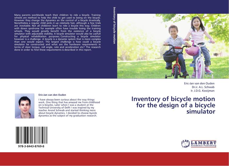 Produktbild: Inventory of bicycle motion for the design of a bicycle simulator