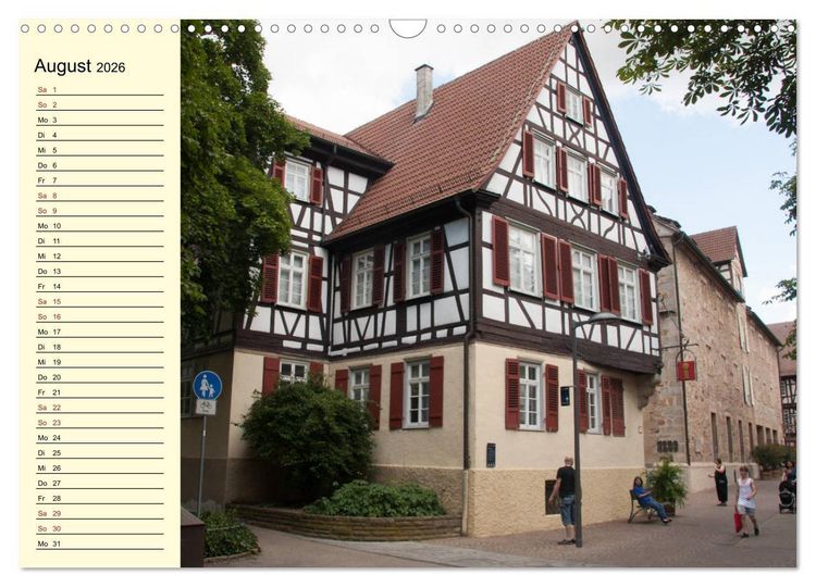 Produktbild: Stadtbummel durch Kirchheim unter Teck (Wandkalender 2026 DIN A3 quer), CALVENDO Monatskalender
