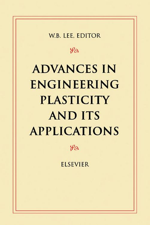 Produktbild: Advances in Engineering Plasticity and its Applications