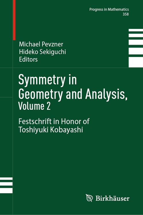 Produktbild: Symmetry in Geometry and Analysis, Volume 2