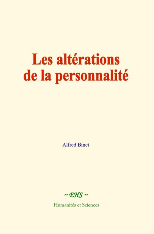 Produktbild: Les alt&eacute;rations de la personnalit&eacute;