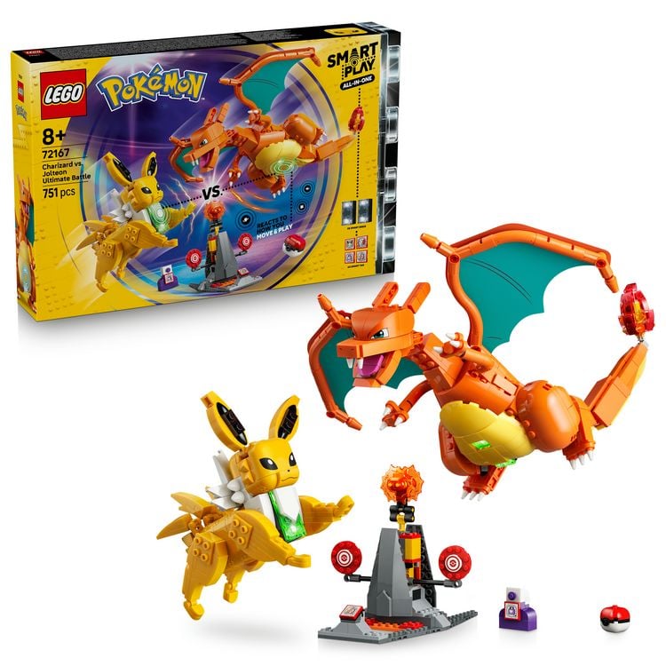 Produktbild: LEGO Pok&eacute;mon SMART Play: Ultimativer Showdown zwischen Glurak und Blitza All-in-1 Set 72167