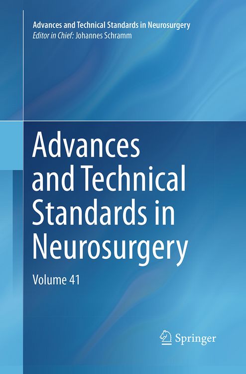 Produktbild: Advances and Technical Standards in Neurosurgery