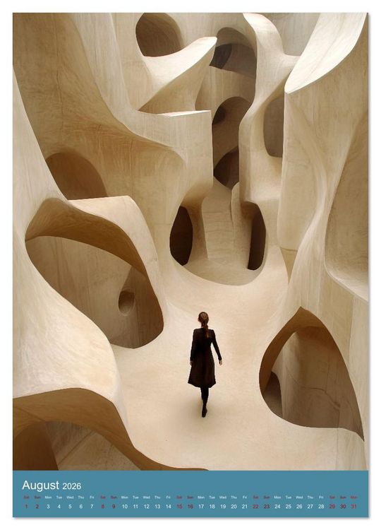 Produktbild: Paths like Escher (Wall Calendar 2026 DIN A2 portrait), CALVENDO 12 Month Wall Calendar