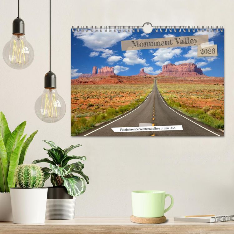 Produktbild: Monument Valley - Faszinierende Westernkulisse in den USA (Wandkalender 2026 DIN A4 quer), CALVENDO Monatskalender