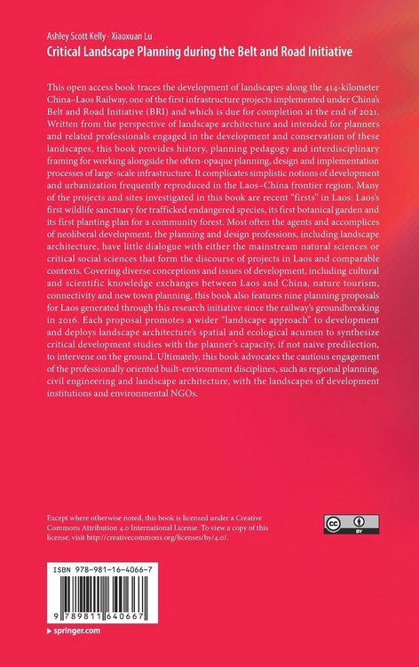 Produktbild: Critical Landscape Planning during the Belt and Road Initiative