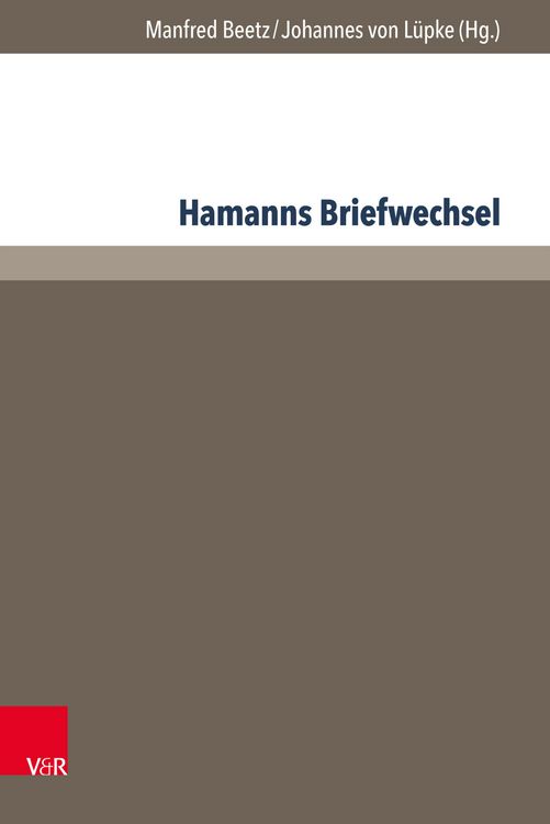 Produktbild: Hamanns Briefwechsel
