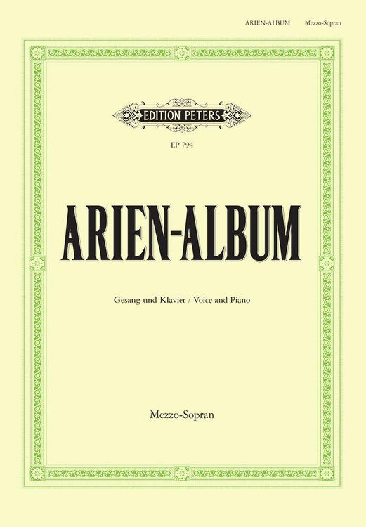 Produktbild: Aria Album for Mezzo-Soprano