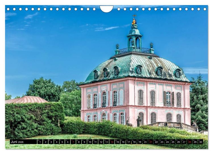 Produktbild: Sachsens Schl&ouml;sser (Wandkalender 2026 DIN A4 quer), CALVENDO Monatskalender