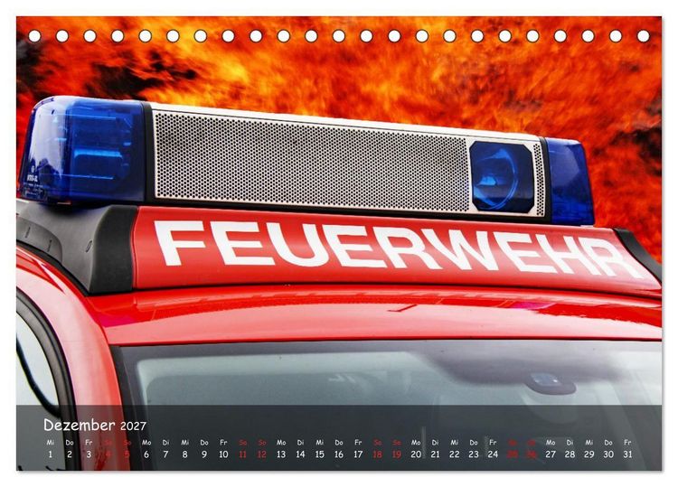 Produktbild: Der Rettungsdienst (Tischkalender 2027 DIN A5 quer), CALVENDO Monatskalender