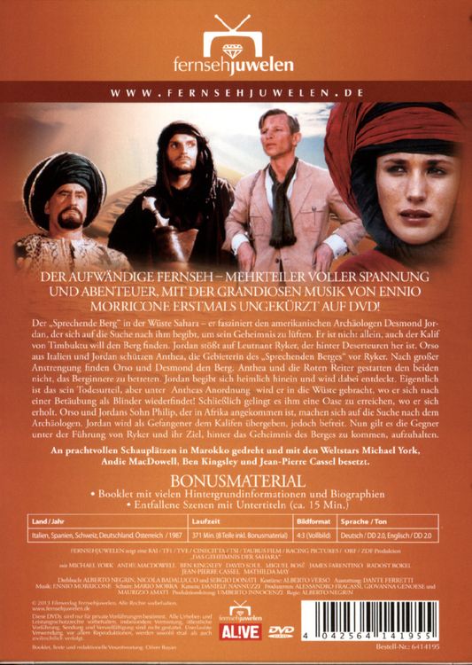 Produktbild: Das Geheimnis der Sahara - Langfassung/Episode 1-8/Fernsehjuwelen [2 DVDs]