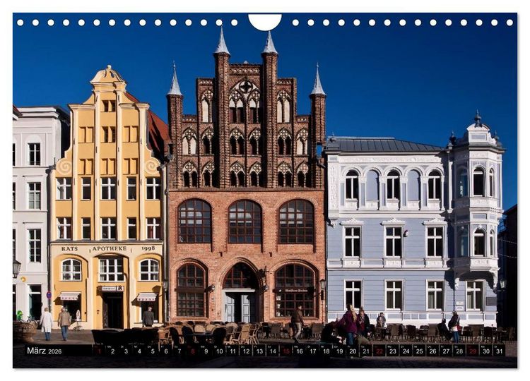 Produktbild: Ostseeperle Stralsund (Wandkalender 2026 DIN A4 quer), CALVENDO Monatskalender