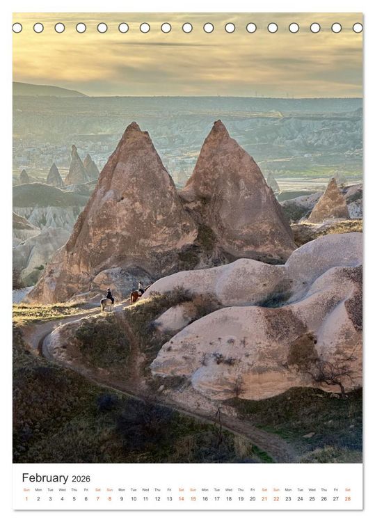 Produktbild: Cappadocia: Caves - Valleys - Balloons (Desk Calendar 2026 DIN A5 portrait), CALVENDO 12 Month DeskCalendar