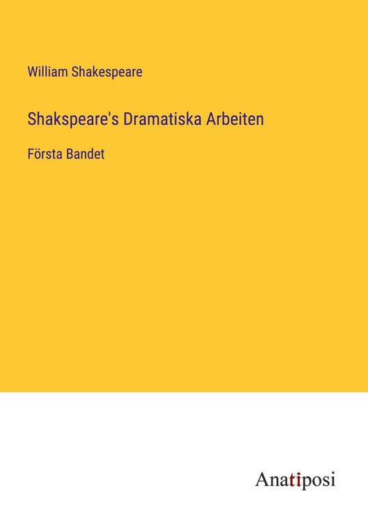 Produktbild: Shakspeare's Dramatiska Arbeiten
