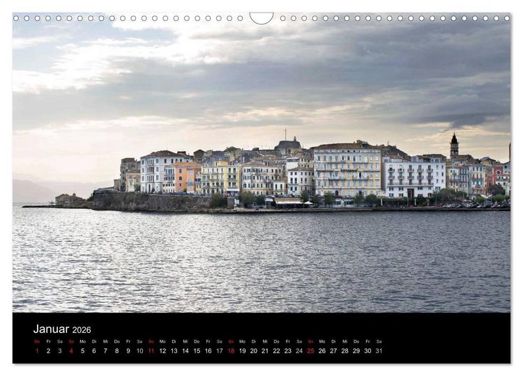 Produktbild: Von Korfu bis Antipaxos (Wandkalender 2026 DIN A3 quer), CALVENDO Monatskalender