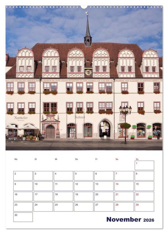 Produktbild: Welterbe Naumburg (Wandkalender 2026 DIN A2 hoch), CALVENDO Monatskalender