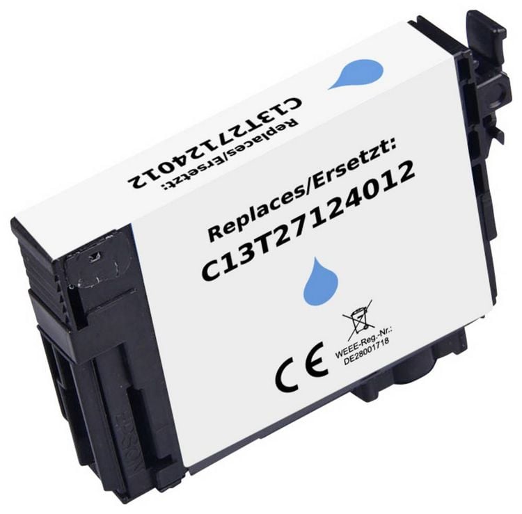 Produktbild: Renkforce Druckerpatrone ersetzt Epson T2712 27XL, C13T27124012 Kompatibel Cyan RF-ET2712XLC RF-6922900