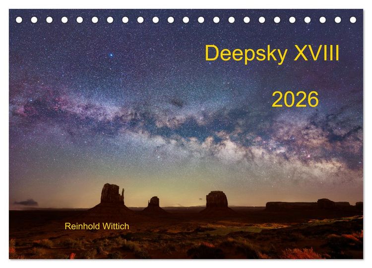 Produktbild: Deepsky XVIII (Tischkalender 2026 DIN A5 quer), CALVENDO Monatskalender