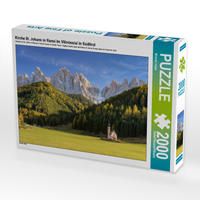 Produktbild: CALVENDO Puzzle Kirche St. Johann in Ranui im Villn&ouml;sstal in S&uuml;dtirol 2000 Teile Lege-Gr&ouml;&szlig;e 90 x 67 cm Foto-Puzzle Bild von Michael Valjak