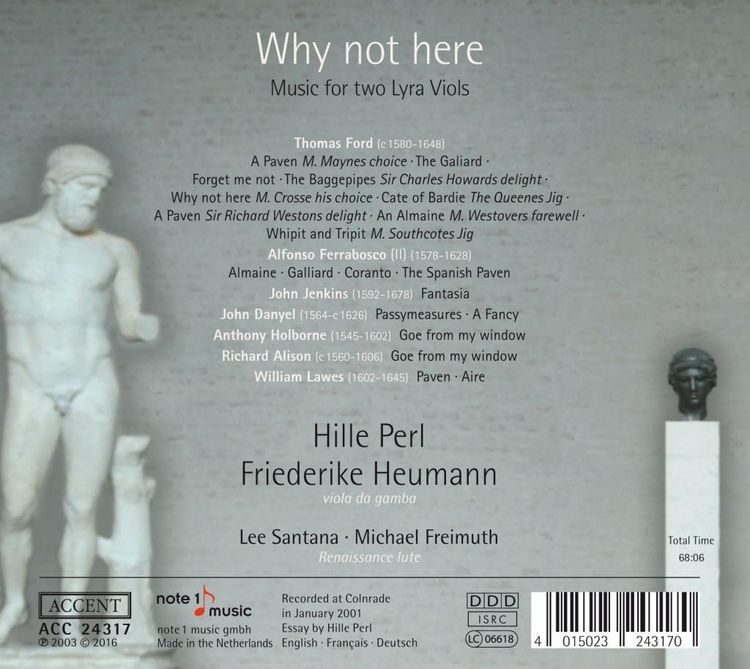 Produktbild: Why Not Here: Music for Two Lyra Viols