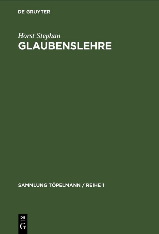Produktbild: Glaubenslehre